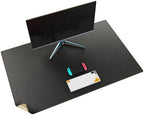 MAIDERN 43.3”x 27.5” Cork & Leather Desk Pad, Large Desk Mat (Black) by Maidern