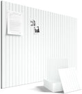 Fluxynara 48" x 36" Large Felt Bulletin Board, Cold White by FLUXYNARA