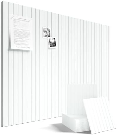 Fluxynara 48" x 36" Large Felt Bulletin Board, Cold White by FLUXYNARA