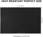 Leather Heat Resistant Placemats Set of 6 Waterproof Wipeable Washable PU Table Mats,Easy to Clean Anti-Slip (6, Black) - Image 6