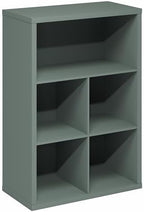 Furinno Cubicle Book Shelf, 5-Cube Bookshelf, Extra Thick Frame Cube Storage Organizer Bookcase with Closed Back, 15.3 x 29.9 x 43.3, for Living Room, Bedroom, Home Office, Sage Green - Image 7