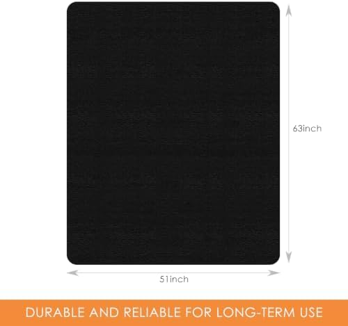 Kuyal Chair mat for Hardwood Floor, 51 x 63 inches Rectangle Floor Mats - Image 2