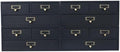 4-Piece Desktop Drawers Stackable Wood Desktop Cabinet with 3 Drawers Tabletop Storage Organization Box Drawer Cabinet for Bedrooms, Offices, Dormitories, Kitchens (Black) by Unknown