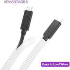 DMiotech 100ft Wire Loom Split Tubing 1/2 Inch(12.7 mm) ID White - Image 4