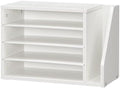HOOBRO Mail Sorter, Literature Organizer with Adjustable Shelves, Paper Organizer for Office, Home, Wood Countertop File Holders, Mails, Magazines, White WT41WF01 by HOOBRO