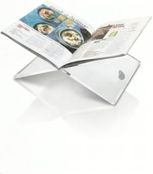 Acrylic Book Stand X-Shaped Clear Collapsible Cookbook Holder Large - Image 4