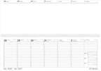 Table Landscape Calendar Giganta XXL 1W/2S Blue Angel 2027: Weekly Calendar 42 x 15 cm Made of Recycled Paper, Blue Angel Certified, 1 Week on 2 Pages & Hourly Division 7-22 Clock for Office - Image 2
