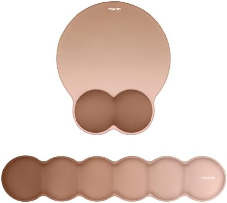 MOSISO Wrist Rest Support for Mouse Pad&Keyboard Set, Brown by MOSISO