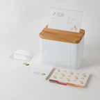Diagonal Stripe Embossed Recipe Box, 4x6 Cards & Dividers - Image 7