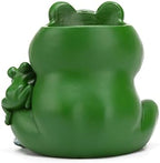 Resin Mother Baby Frog Figurine, Desktop Organizer Pen Holder - Image 6