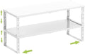 Jojocross Expandable Cabinet Shelf Organizer Storage Spice Rack Shelves for Kitchen Stackable Adjustable Pantry Cupboard Bathroom Countertop Desktop(2Packs/White/Medium) by JOJOCROSSHIGHQUALITYLIFE