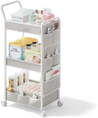BBLIKE Diaper Caddy Organizer, Baby Cart with Basket and Side Pockets by BBLIKE