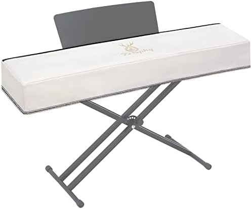 Piano Keyboard Dust Cover with Music Stand Opening of Zipper Design, Dust Proof Cover Compatible for Yamaha P225 P223 P145 P143 88 Keys Digital Piano Keyboards Electronic Keyboards by Zreephy