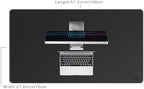 VYAAA Leather Desk Mat, 51"×27.5" Large Mouse Pad, Desktop Protector for Desk, Multifunctional Keyboard Mouse Pad for Home or Office (Black) - Image 2