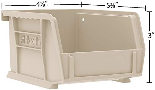 Akro-Mils 30210 AkroBins Plastic Storage Bins, 5"x4"x3", Red, 24-Pack - Image 3