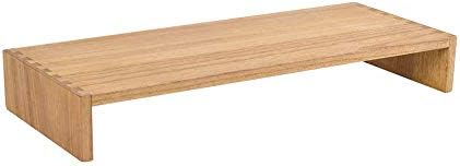 KIRIGEN Wood Monitor Stand Riser for Desk, 23.2 Inch, Natural 59-NA by KIRIGEN