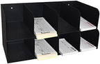 BankSupplies Check Sorter Organizer - 8 Pocket, 2-Tier Design - 4 Over 4-3 ¾” H x 16" W x 8" D - Scratch & Chip-Resistant Finish - Steel Construction - Pre-Drilled Holes - Document Organizer by BankSupplies