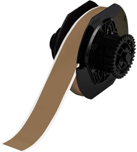 Brady B30C-1125-595-GD 100' Length x 1.125" Width, B-595 Vinyl, Gold BBP31 Indoor/Outdoor Tape by BradyCorp