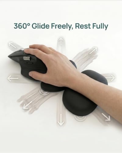 Height-Adjustable Mouse Wrist Rest, Magnetic Palm & Wrist Gliding Support - Image 3