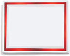 Signature Specialty Certificates, Red Bold Foil Border, 50 Sheets by PaperDirect