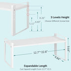 2 Pack Width Expandable Kitchen Cabinet Organizer Shelves - Image 3
