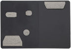 LHiDS Creative Magnetic Business Portfolio Resume Padfolio Organizer, A5 Folder with Clipboard, Paper Clip, Writing Pad, Magnetic Closure for Work, School and More, Grey - Image 4