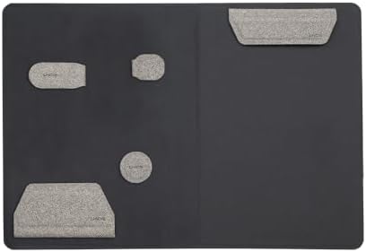 LHiDS Creative Magnetic Business Portfolio Resume Padfolio Organizer, A5 Folder with Clipboard, Paper Clip, Writing Pad, Magnetic Closure for Work, School and More, Grey - Image 4