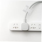 Lurrose 2sets 100pcs Self Adhesive Cable Clips Cord Holders for Desk Wall Cable Management for Home Office Prevents Tangling Keeps Safe 100pcs*2 - Image 6