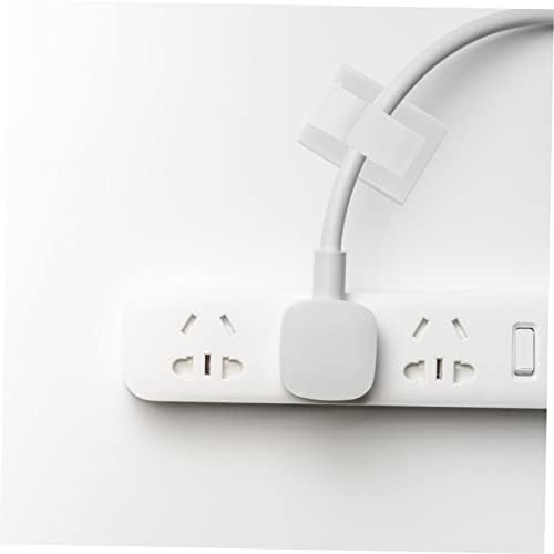 Lurrose 2sets 100pcs Self Adhesive Cable Clips Cord Holders for Desk Wall Cable Management for Home Office Prevents Tangling Keeps Safe 100pcs*2 - Image 6