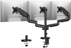 MOUNTUP Triple Monitor Stand Mount - 3 Monitors Desk Mount for Computer Screens Up to 27 inch, Triple Monitor Arm, Heavy Duty Monitors Stand, Each Arm Holds 4.4-19.8 lbs, Black by MOUNTUP
