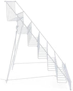 Displays2go 6-Tier Wire Magazine Rack, White - Image 3