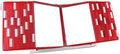 Tarifold Desktop Reference Display System, 50 Pockets, Expandable, Red by TARIFOLD