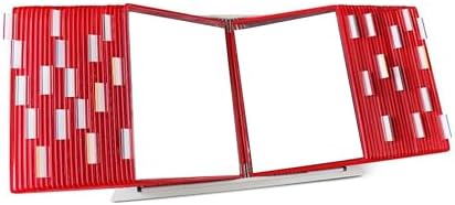Tarifold Desktop Reference Display System, 50 Pockets, Expandable, Red by TARIFOLD