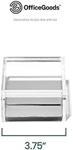 OfficeGoods Acrylic Desk Organizer with Silver Base, Medium - Image 4