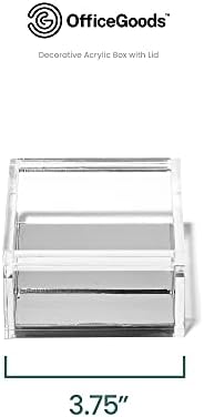 OfficeGoods Acrylic Desk Organizer with Silver Base, Medium - Image 4