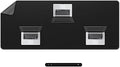 Chihein 63" x 28" 4XL PU Leather Desk Mat (Black/Gray), Huge Mouse Pad, Dual Sided Desk Pad Protector, Waterproof Writing Blotter for Gaming/Office/Home by Chihein