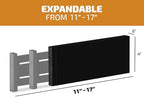 6-Pack Drawer Dividers 4 Inch High, 11”-17" Adjustable Bamboo Organizers Large Expandable Drawer Separators for Cloths, Dresser, Bedroom, Bathroom, Baby Drawer, Office & Kitchen Utensils (Black) - Image 2