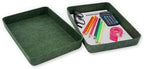 Welaxy 2pc Office desk drawer organizer tray letter-size file Forest Green by Welaxy