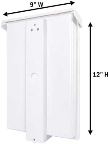 SOURCE ONE 8.5” x 11” Outdoor Realtor Style Brochure Holder with Lid – White – UV Resistant (Pack of 3) - Image 4