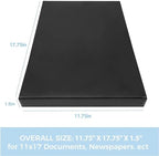 Lineco Museum Archival Storage Box, Drop Front, 11.75x17.75x1.5 in, Black (Pack of 2) - Image 3
