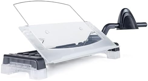 MemoScape Adjustable in-Line Document Holder for Typing | Reduces Neck Strain, Improves Focus, Boosts Desk Organization, and Workflow | Paper Holder Stand for Desk and Home Office - Black (VUR 2060) by VuRyte