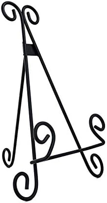 Cookbook Stand Book Holder Deluxe Book Holders for Reading Hands Free Heavy Duty Metal Recipe Book Holder Stable Book Display Stand Non-Scratch Feet Elegant Design by maypes