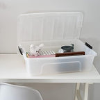 IRIS USA 6-Pack 27 Quart Storage Bins with Lids, Pearl - Image 6