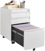 Approgreent Lockable 3 Drawer File Cabinets for Home Office by Approgreent
