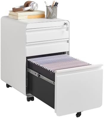 Approgreent Lockable 3 Drawer File Cabinets for Home Office by Approgreent