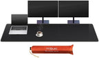 Mydours PU Leather Desk Pad, Large XXL 67"x15.7" Mouse Mat, (Black) by Mydours