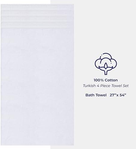 American Soft Linen 100% Cotton Luxury Turkish Towels, 4 PC Bath Towel Set - Image 4