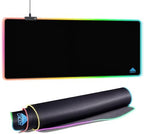 Cacoy 48"x20" RGB XXL Large Gaming Mouse Pad, LED Lighting Mouse Mat, Black by Cacoy