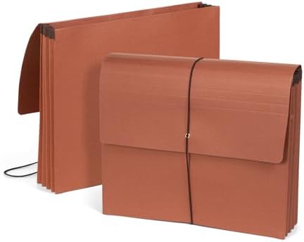 Blue Summit Supplies 10 Redrope Expanding File Wallets, Letter, 3.5" Brown by BlueSummitSupplies