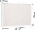 OWLKELA 2 Pcs Linen Cork Bulletin Board, 20"x 30" - Image 2